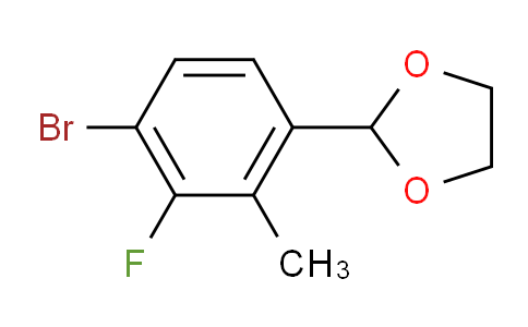 2-(4-Bromo-3-fluoro-2-methylphenyl)-1,3-dioxolane