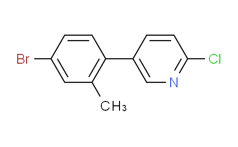 5-(4-Bromo-2-methylphenyl)-2-chloropyridine