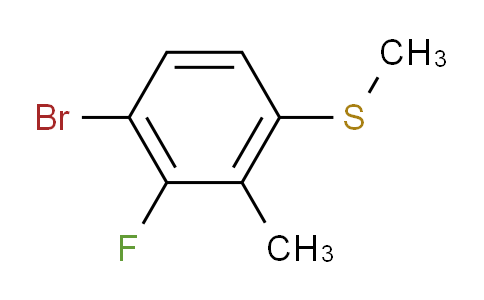 (4-Bromo-3-fluoro-2-methylphenyl)(methyl)sulfane