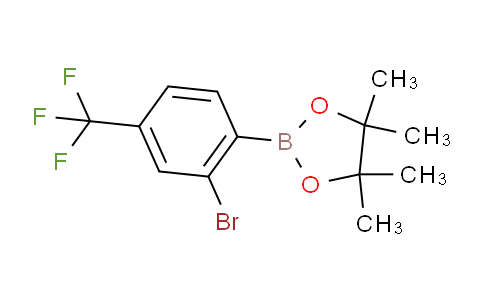 2-(2-Bromo-4-(trifluoromethyl)phenyl)-4,4,5,5-tetramethyl-1,3,2-dioxaborolane