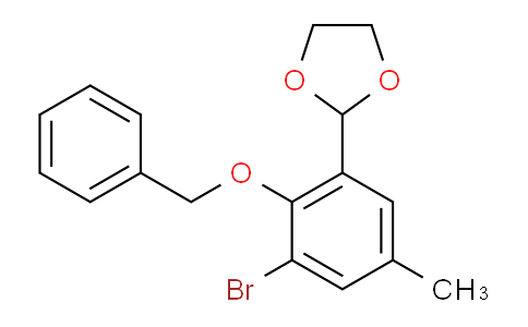 2-(2-(benzyloxy)-3-bromo-5-methylphenyl)-1,3-dioxolane