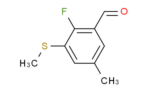 2-fluoro-5-methyl-3-(methylthio)benzaldehyde