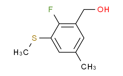 (2-fluoro-5-methyl-3-(methylthio)phenyl)methanol