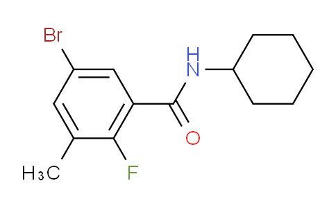 5-bromo-N-cyclohexyl-2-fluoro-3-methylbenzamide