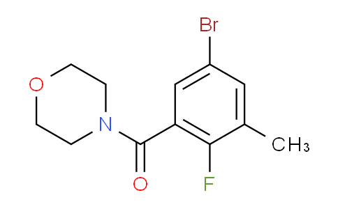 (5-bromo-2-fluoro-3-methylphenyl)(morpholino)methanone