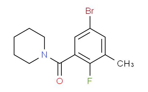 (5-bromo-2-fluoro-3-methylphenyl)(piperidin-1-yl)methanone