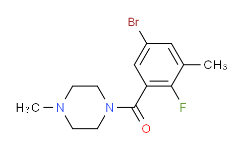 (5-bromo-2-fluoro-3-methylphenyl)(4-methylpiperazin-1-yl)methanone