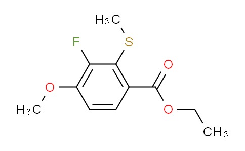 ethyl 3-fluoro-4-methoxy-2-(methylthio)benzoate