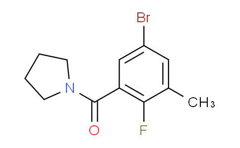 (5-bromo-2-fluoro-3-methylphenyl)(pyrrolidin-1-yl)methanone