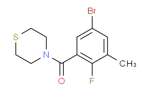 (5-bromo-2-fluoro-3-methylphenyl)(thiomorpholino)methanone