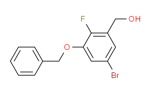 (3-(benzyloxy)-5-bromo-2-fluorophenyl)methanol