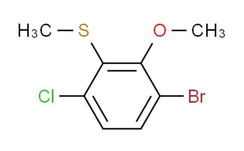 (3-Bromo-6-chloro-2-methoxyphenyl)(methyl)sulfane