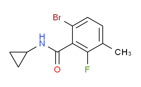 6-Bromo-N-cyclopropyl-2-fluoro-3-methylbenzamide