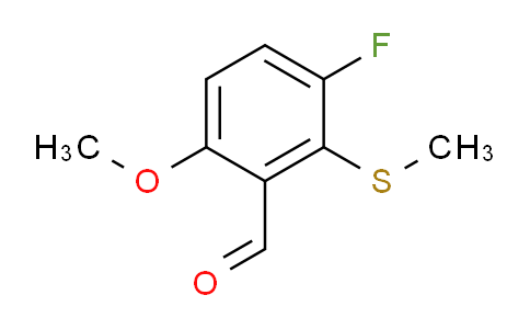 3-Fluoro-6-methoxy-2-(methylthio)benzaldehyde