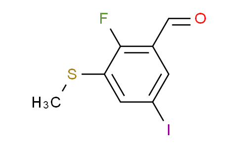 2-Fluoro-5-iodo-3-(methylthio)benzaldehyde