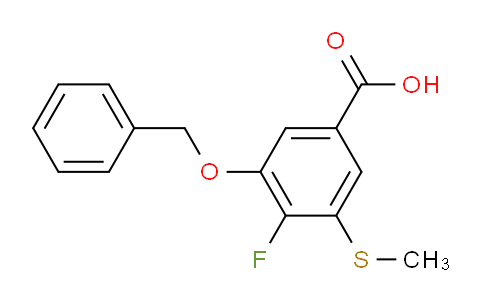 3-(Benzyloxy)-4-fluoro-5-(methylthio)benzoic acid