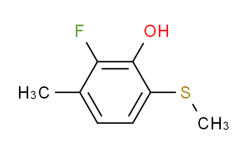 2-Fluoro-3-methyl-6-(methylthio)phenol