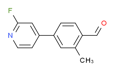 4-(2-Fluoropyridin-4-yl)-2-methylbenzaldehyde