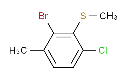(2-bromo-6-chloro-3-methylphenyl)(methyl)sulfane