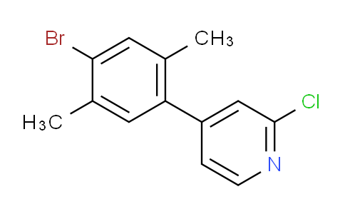 4-(4-Bromo-2,5-dimethylphenyl)-2-chloropyridine