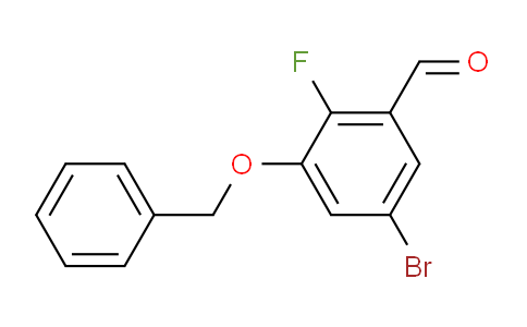 3-(benzyloxy)-5-bromo-2-fluorobenzaldehyde