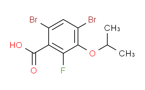 4,6-Dibromo-2-fluoro-3-isopropoxybenzoic acid