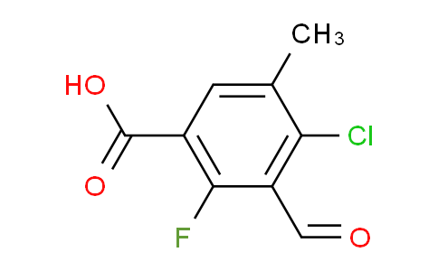 4-Chloro-2-fluoro-3-formyl-5-methylbenzoic acid