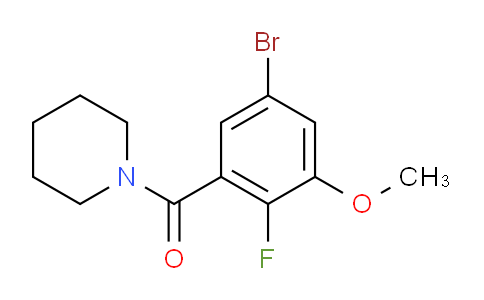 (5-Bromo-2-fluoro-3-methoxyphenyl)(piperidin-1-yl)methanone
