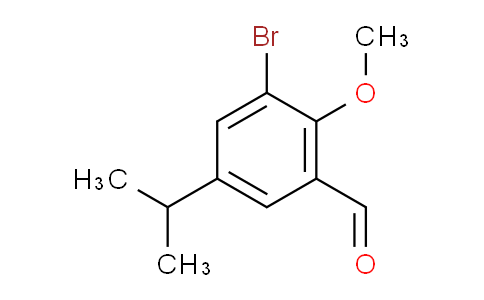 3-Bromo-2-methoxy-5-(propan-2-yl)benzaldehyde