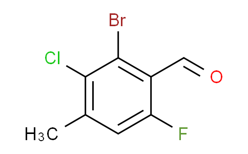 2-bromo-3-chloro-6-fluoro-4-methylbenzaldehyde