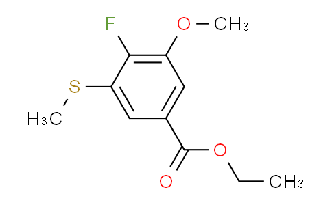 Ethyl 4-fluoro-3-methoxy-5-(methylthio)benzoate