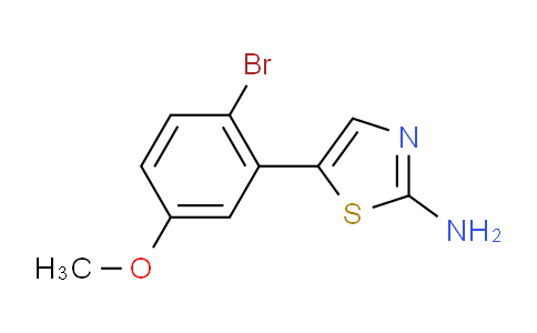 5-(2-Bromo-5-methoxyphenyl)thiazol-2-amine