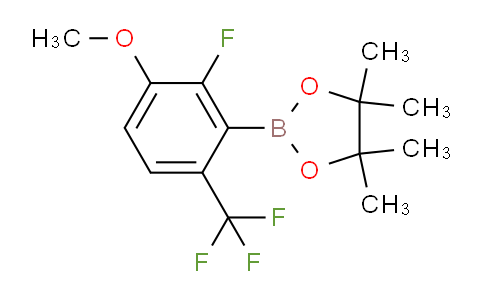 2-(2-Fluoro-3-methoxy-6-(trifluoromethyl)phenyl)-4,4,5,5-tetramethyl-1,3,2-dioxaborolane