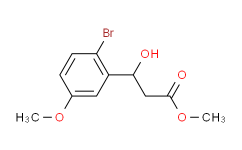Methyl 3-(2-bromo-5-methoxyphenyl)-3-hydroxypropanoate