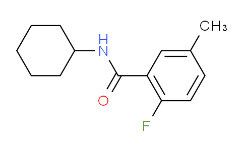 N-cyclohexyl-2-fluoro-5-methylbenzamide