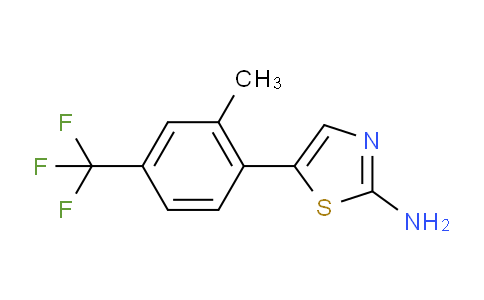 5-(2-Methyl-4-(trifluoromethyl)phenyl)thiazol-2-amine