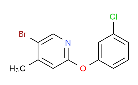 5-bromo-2-(3-chlorophenoxy)-4-methylpyridine