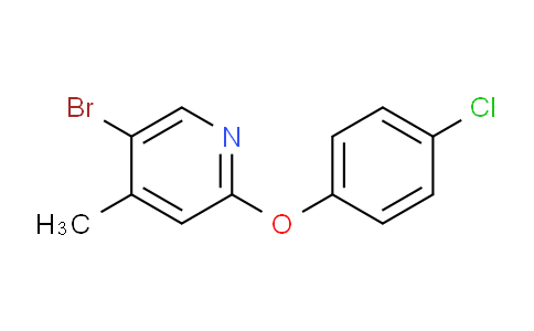 5-bromo-2-(4-chlorophenoxy)-4-methylpyridine