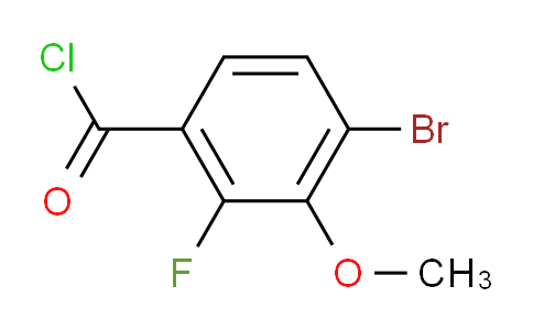 4-Bromo-2-fluoro-3-methoxybenzoyl chloride