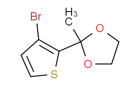 2-(3-Bromothiophen-2-yl)-2-methyl-1,3-dioxolane