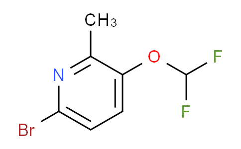 6-Bromo-3-(difluoromethoxy)-2-methylpyridine