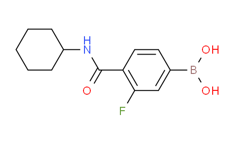 4-(Cyclohexylcarbamoyl)-3-fluorophenylboronic acid