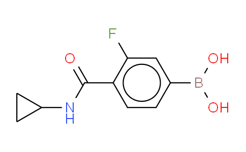 4-Cyclopropylcarbamoyl)-3-fluorophenyboronic acid