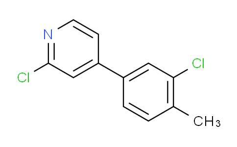 2-Chloro-4-(3-chloro-4-methylphenyl)pyridine