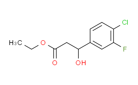 Ethyl 3-(4-chloro-3-fluorophenyl)-3-hydroxypropanoate