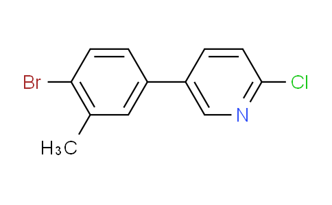 5-(4-Bromo-3-methylphenyl)-2-chloropyridine