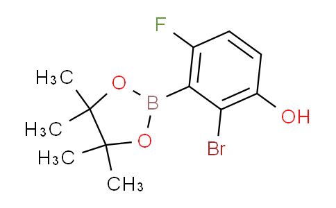 2-溴-4-氟-3-(4,4,5,5-四甲基-1,3,2-二氧硼杂环戊烷-2-基)苯酚