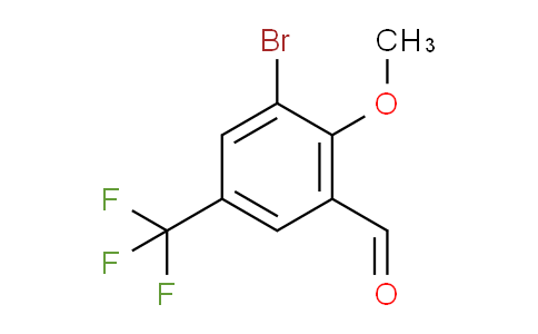 3-Bromo-2-methoxy-5-(trifluoromethyl)benzaldehyde