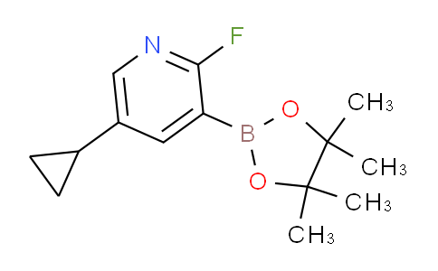 5-Cyclopropyl-2-fluoro-3-(4,4,5,5-tetramethyl-1,3,2-dioxaborolan-2-yl)pyridine
