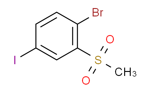 1-Bromo-4-iodo-2-(methylsulfonyl)benzene